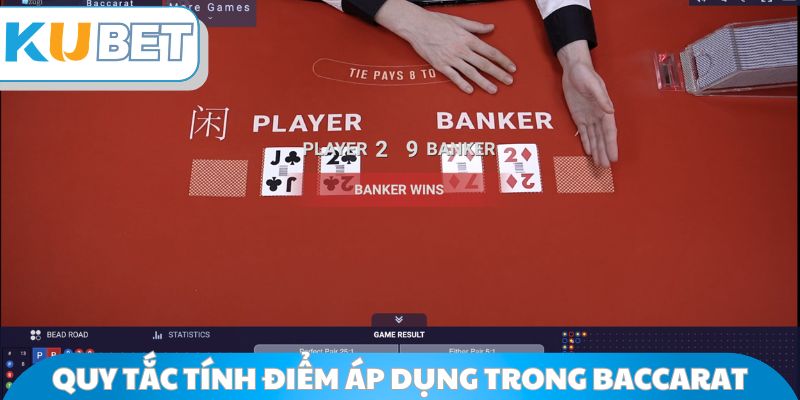 Quy tắc tính điểm áp dụng trong baccarat